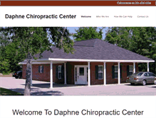 Tablet Screenshot of daphnechiropractic.com